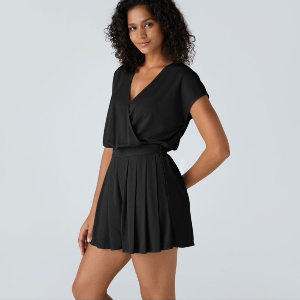 HALARA Black Wrap Dress